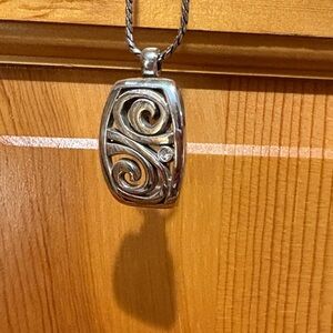 Brighton London Groove Badge Clip Necklace